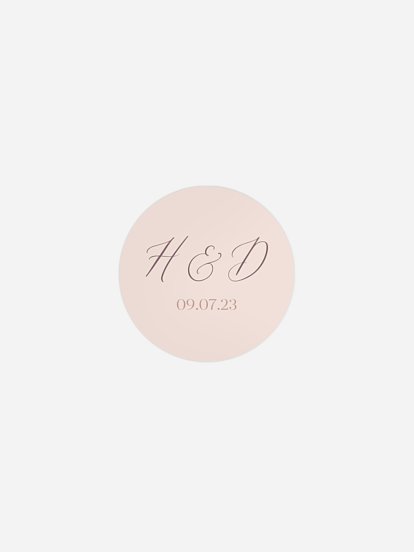 Geschenkaufkleber Hochzeit Tiny Blushes