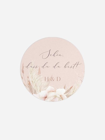 Geschenkaufkleber Hochzeit Tiny Blushes