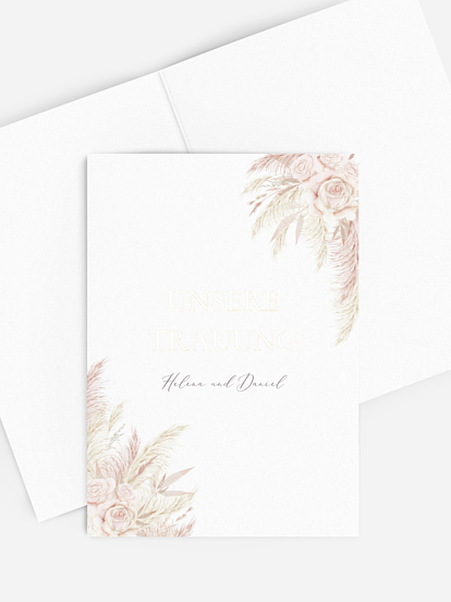 Kirchenheft Hochzeit Tiny Blushes