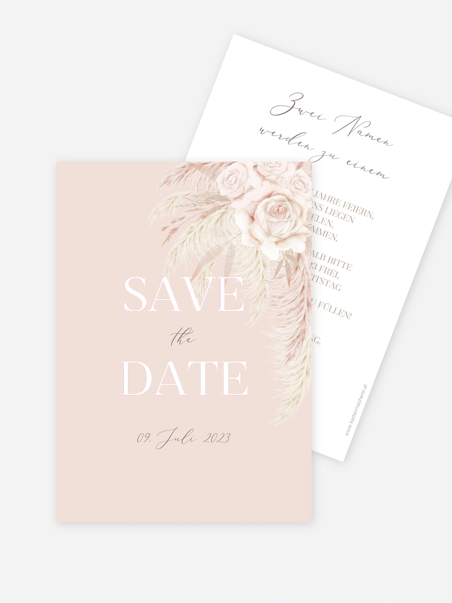 Save-the-Date Karte Tiny Blushes