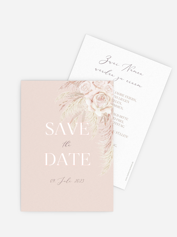 Save-the-Date Karte Tiny Blushes