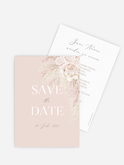 Save-the-Date Karte Tiny Blushes