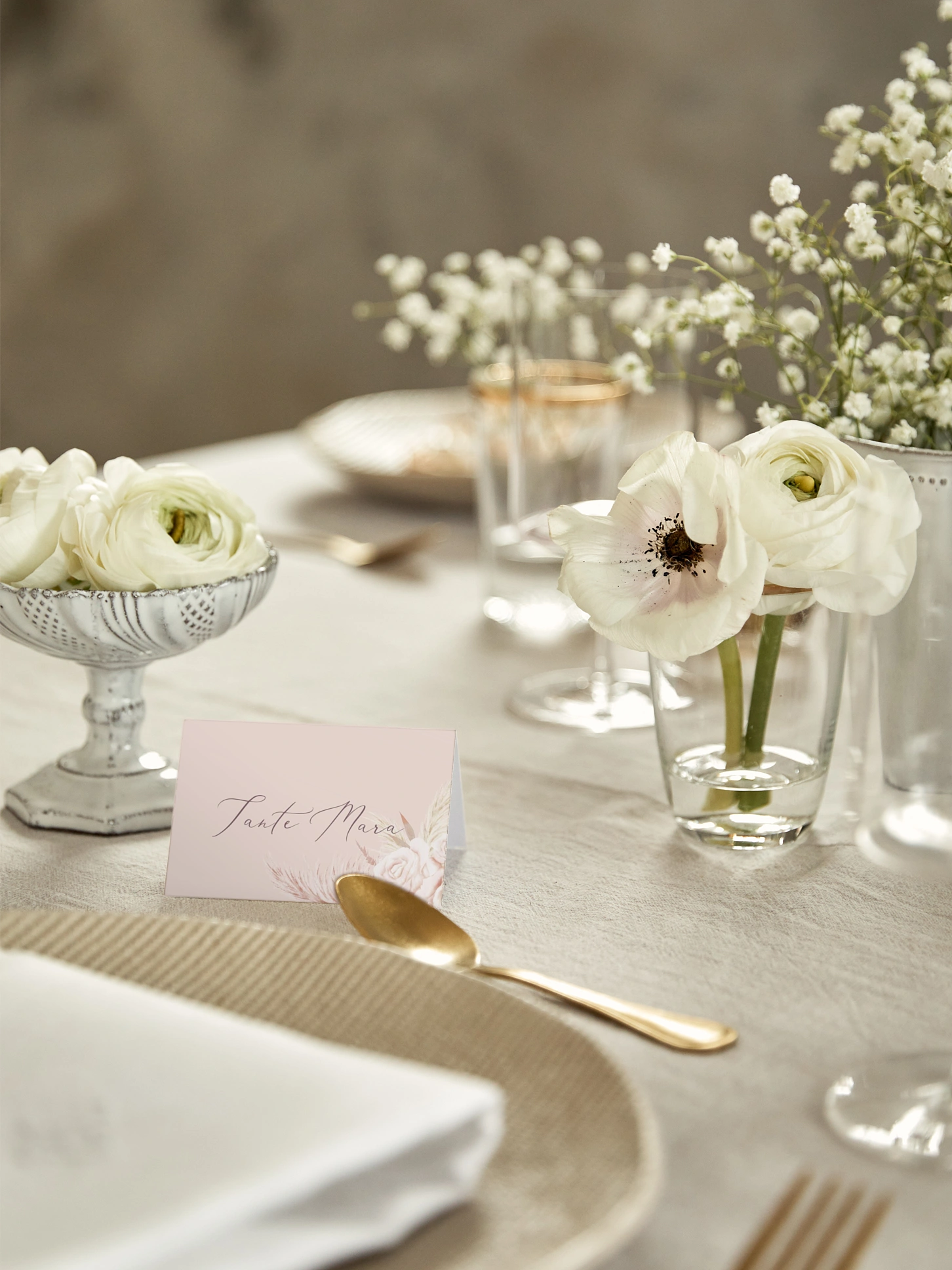 Tischkarte Hochzeit Tiny Blushes