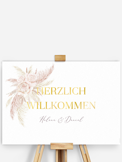 Willkommensschild Tiny Blushes