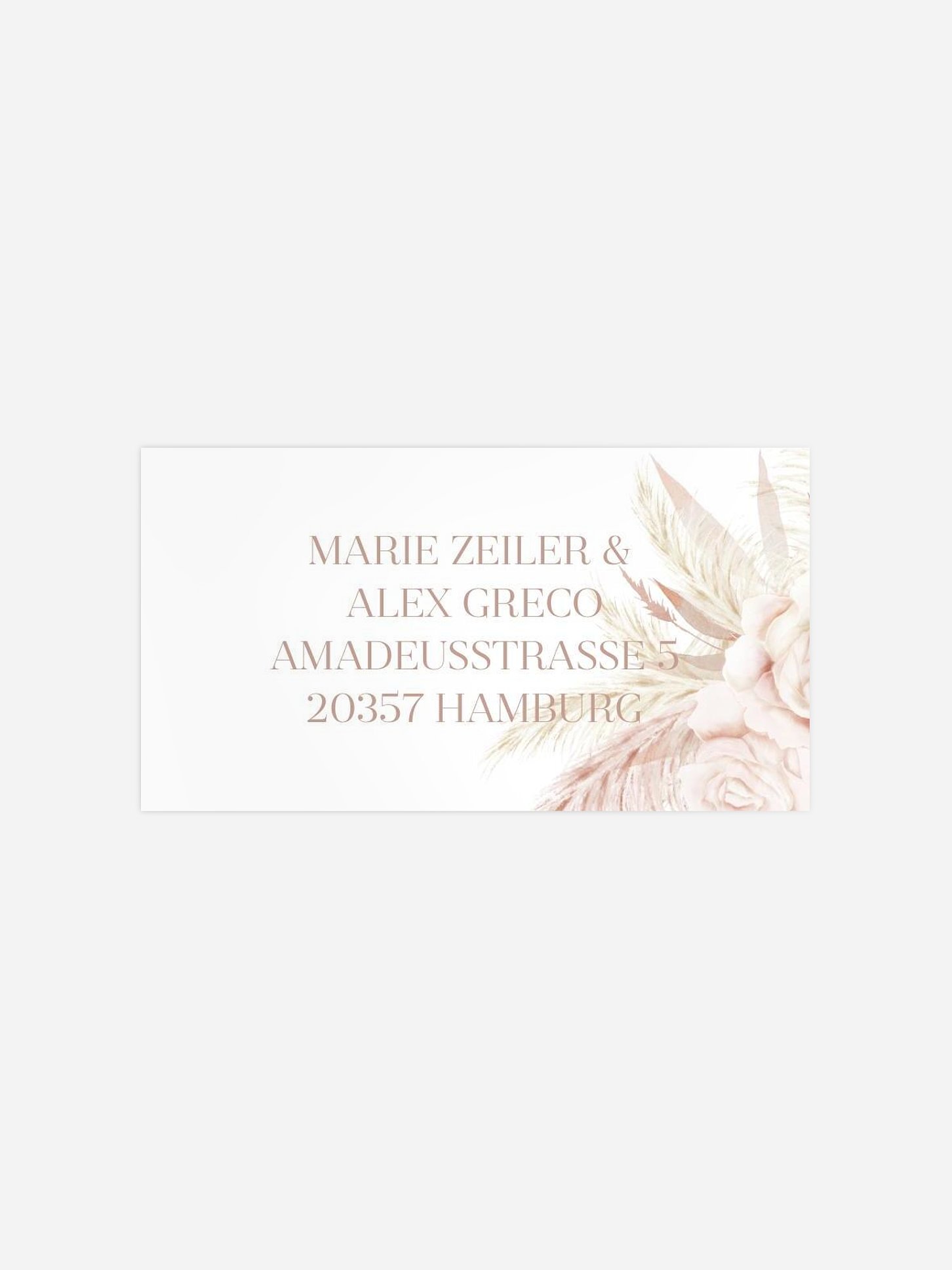 Empfängeraufkleber Hochzeit Tiny Blushes