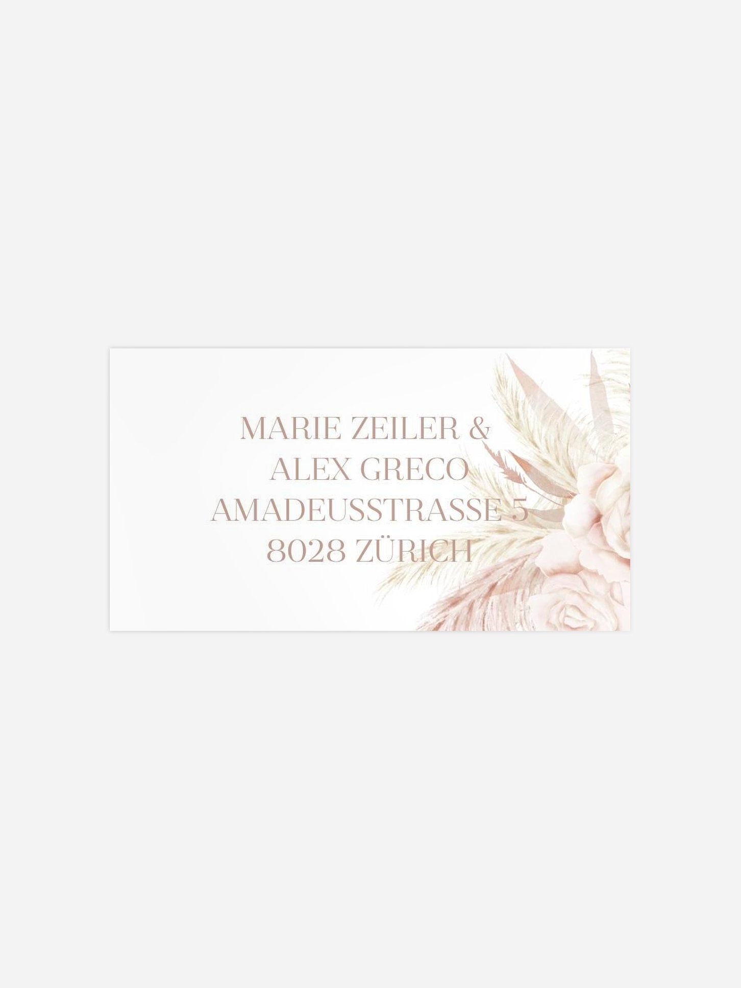 Empfängeraufkleber Hochzeit Tiny Blushes