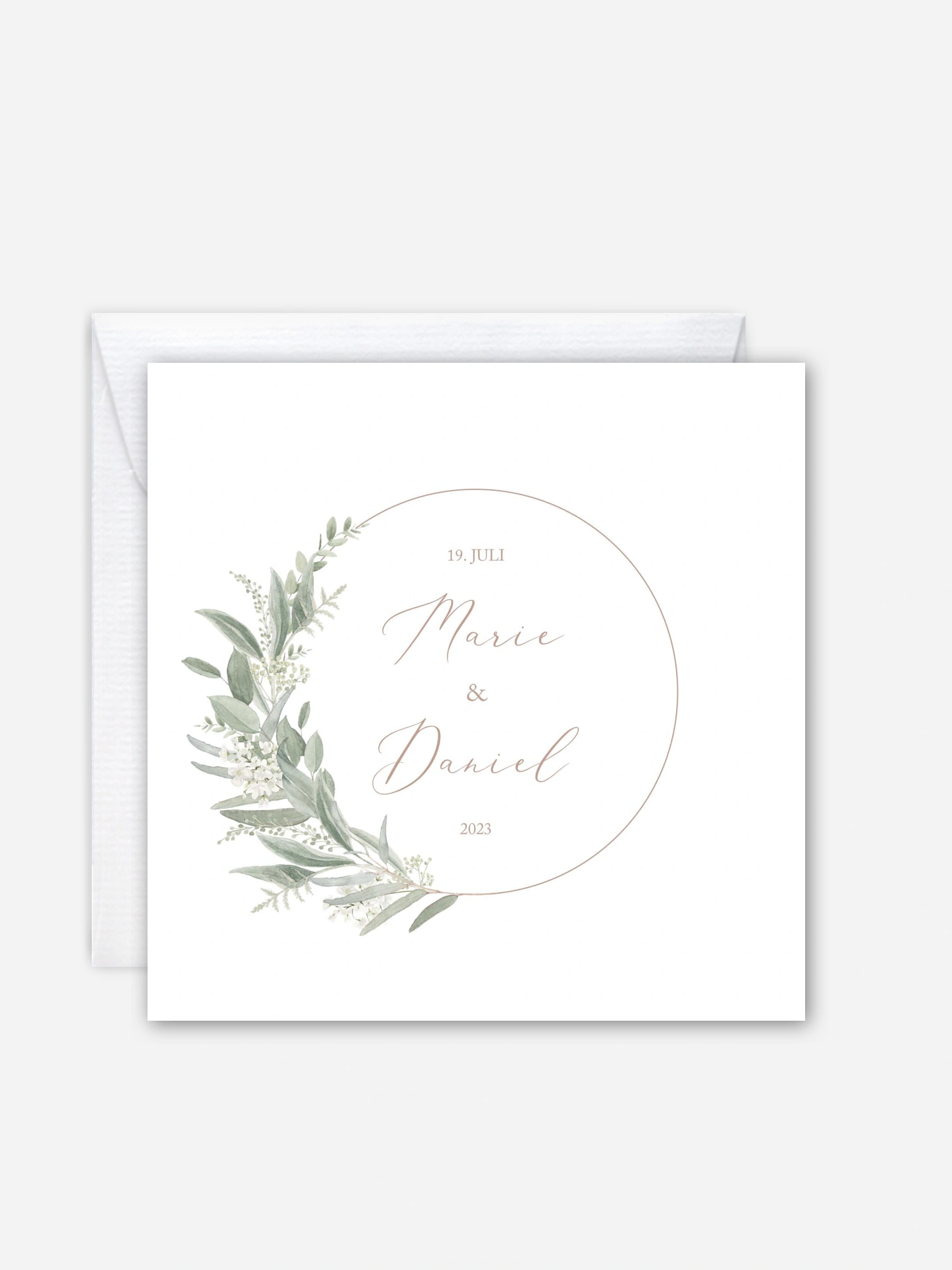 Hochzeitseinladung Soft Sage