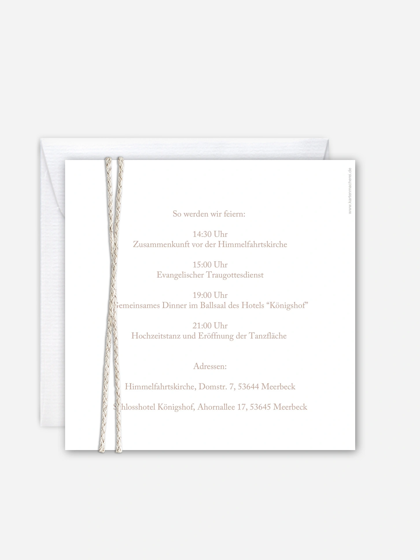 Hochzeitseinladung Soft Sage