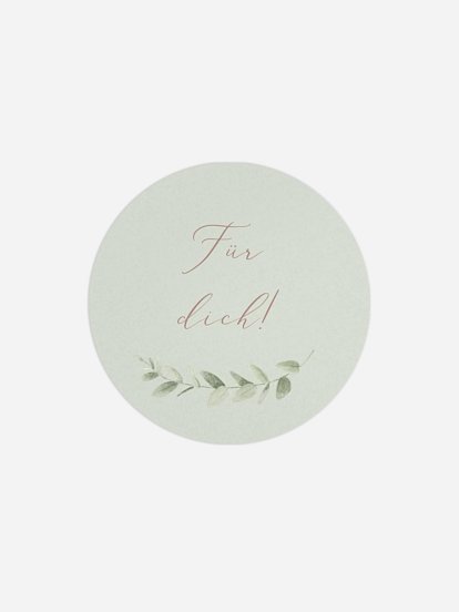 Geschenkaufkleber Hochzeit Soft Sage