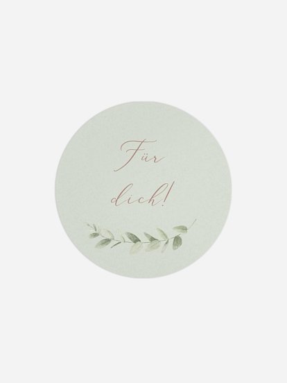 Geschenkaufkleber Hochzeit Soft Sage