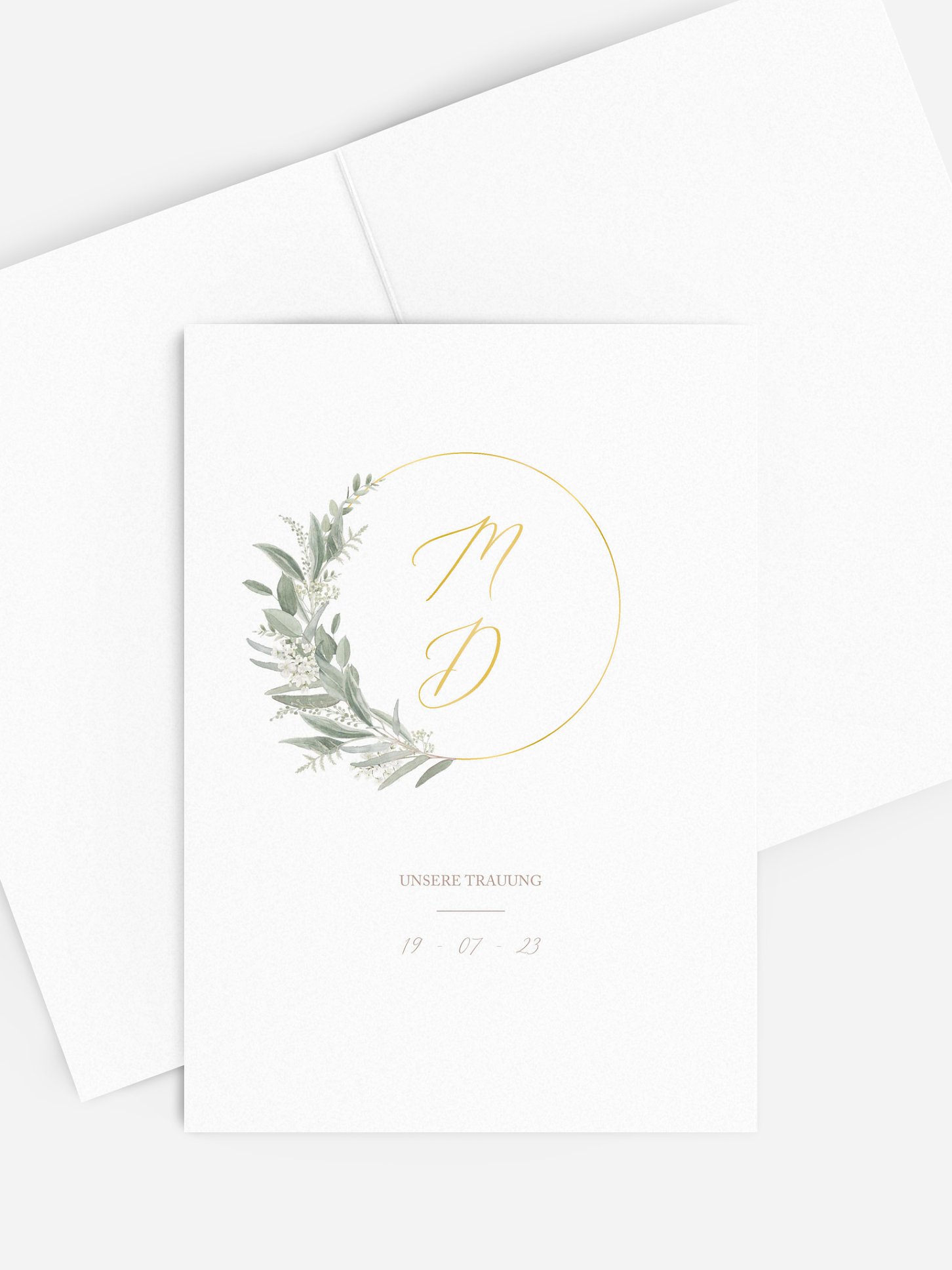 Kirchenheft Hochzeit Soft Sage
