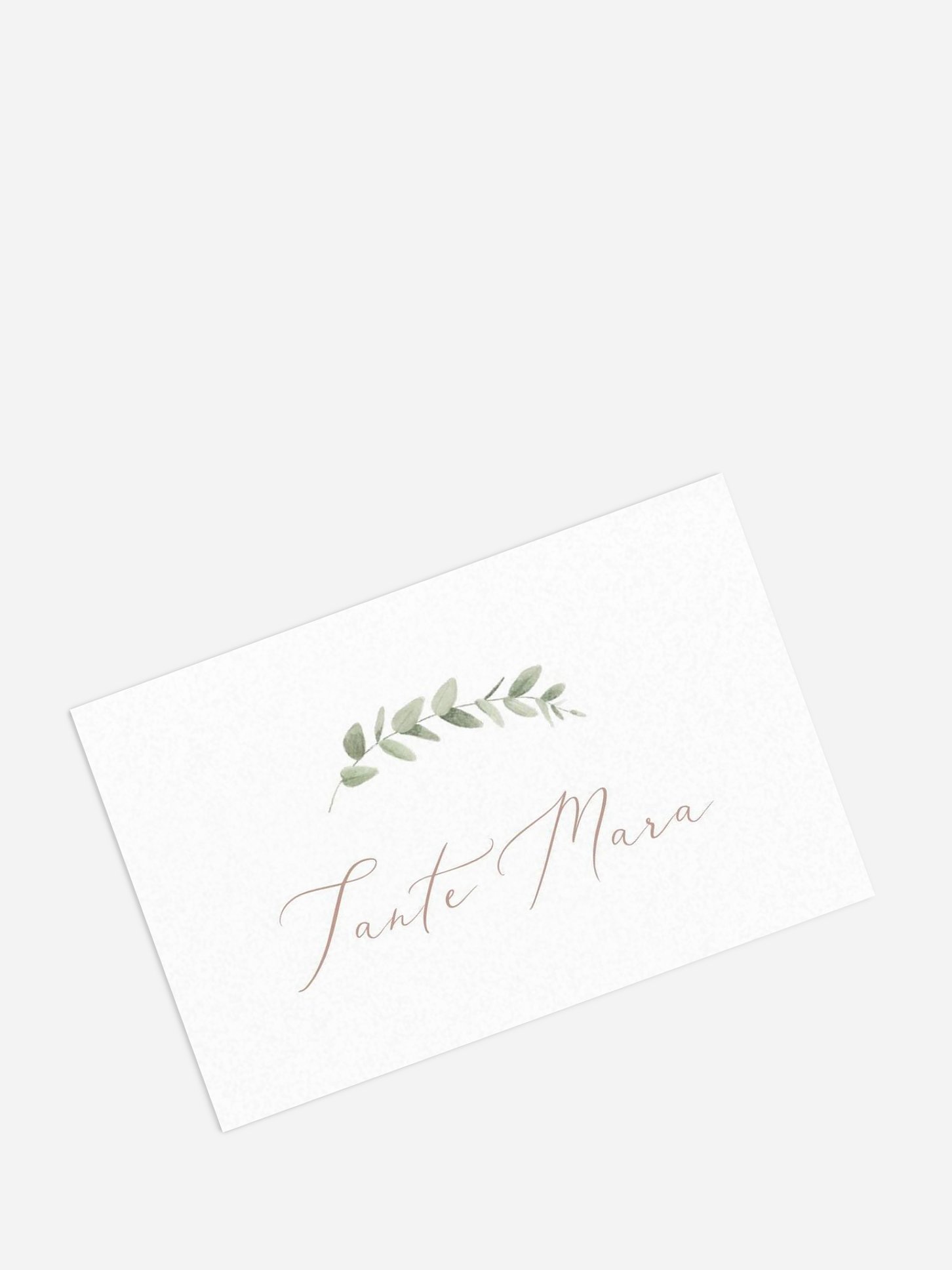 Tischkarte Hochzeit Soft Sage