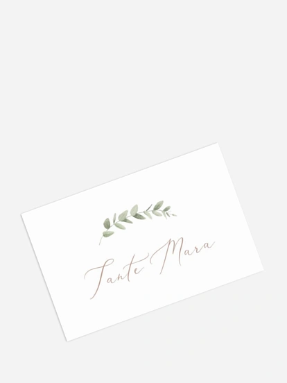 Tischkarte Hochzeit Soft Sage