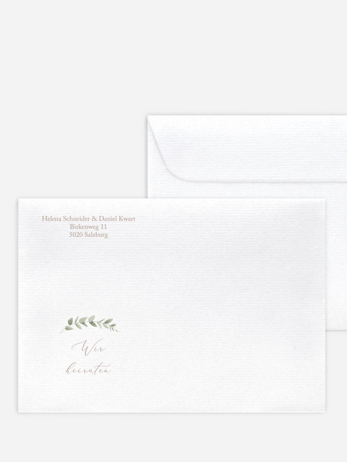 Briefumschlag mit Motiv Soft Sage