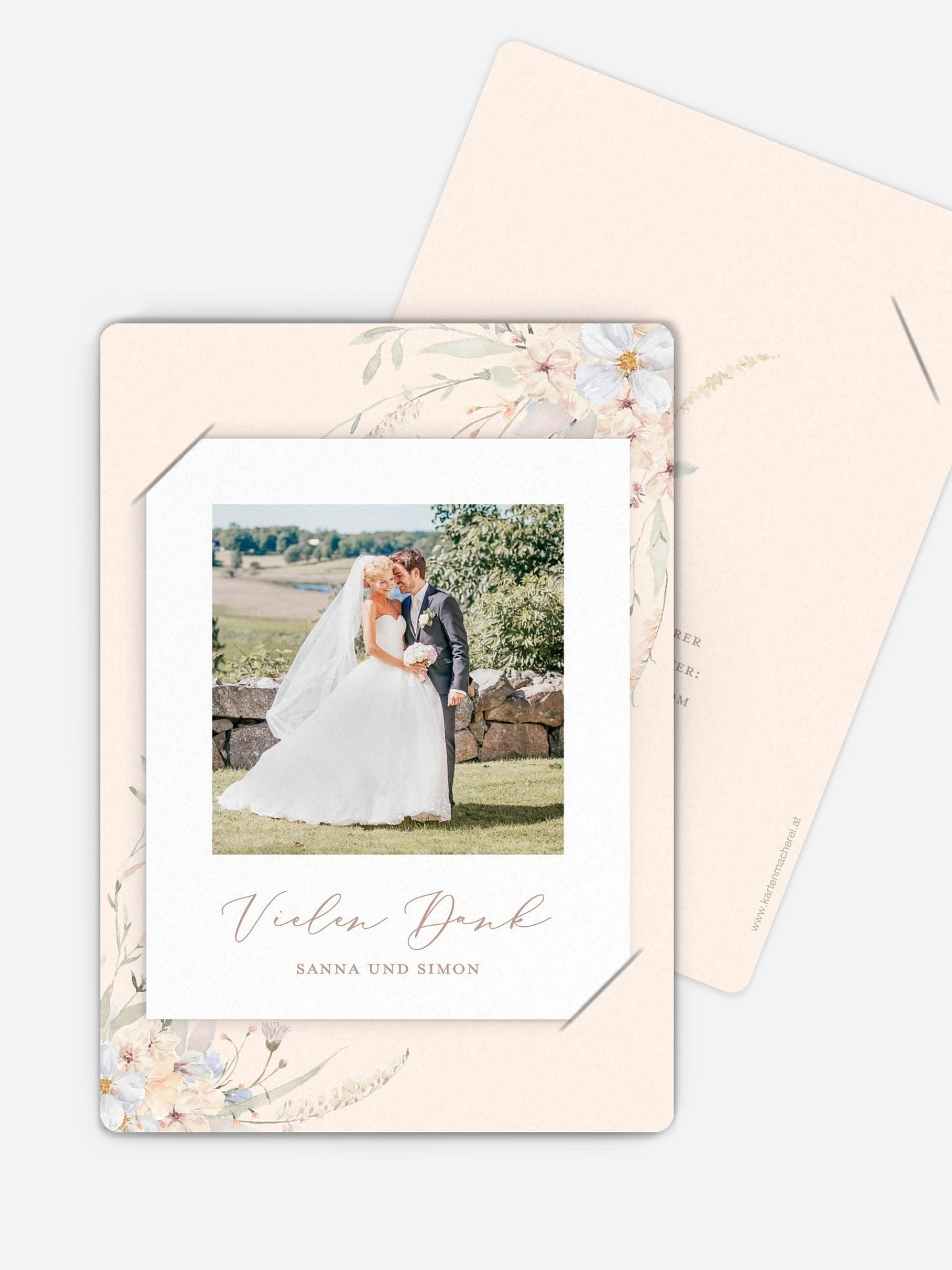 Dankeskarte Hochzeit Evigt
