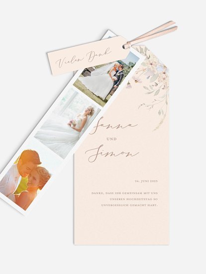 Dankeskarte Hochzeit Evigt