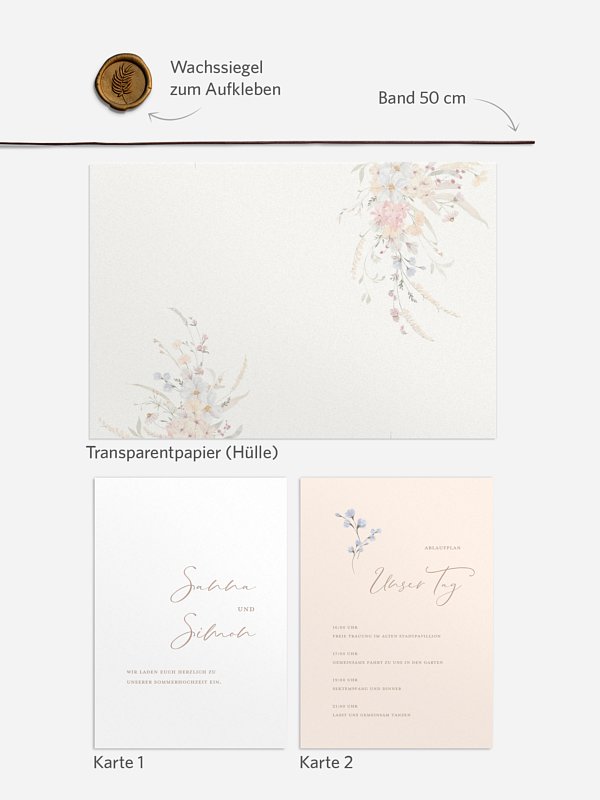Hochzeitseinladung Evigt