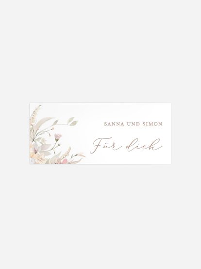 Geschenkaufkleber Hochzeit Evigt