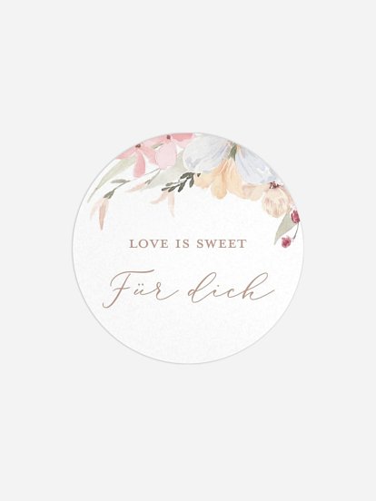 Geschenkaufkleber Hochzeit Evigt