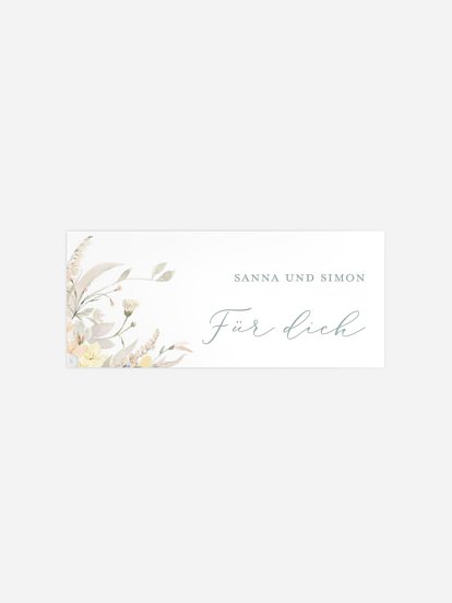 Geschenkaufkleber Hochzeit Evigt