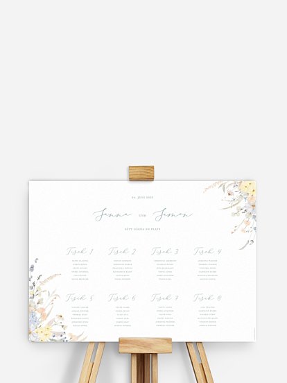 Sitzplan Plakat Evigt