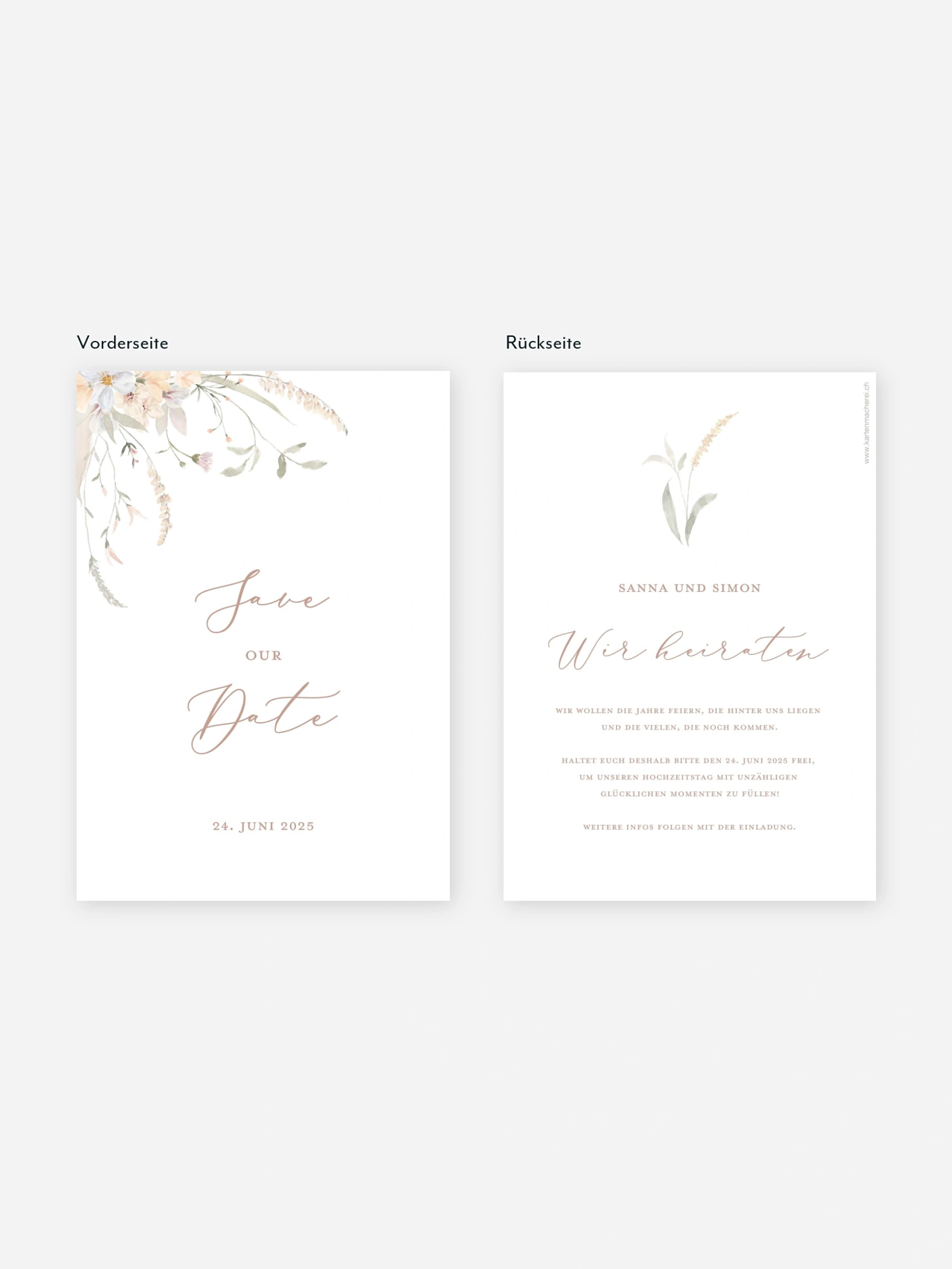 Save-the-Date Karte Evigt