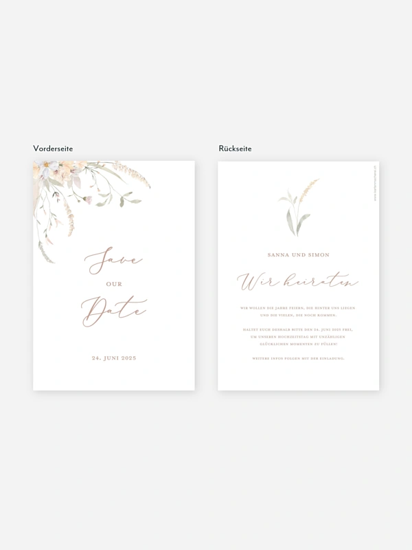 Save-the-Date Karte Evigt
