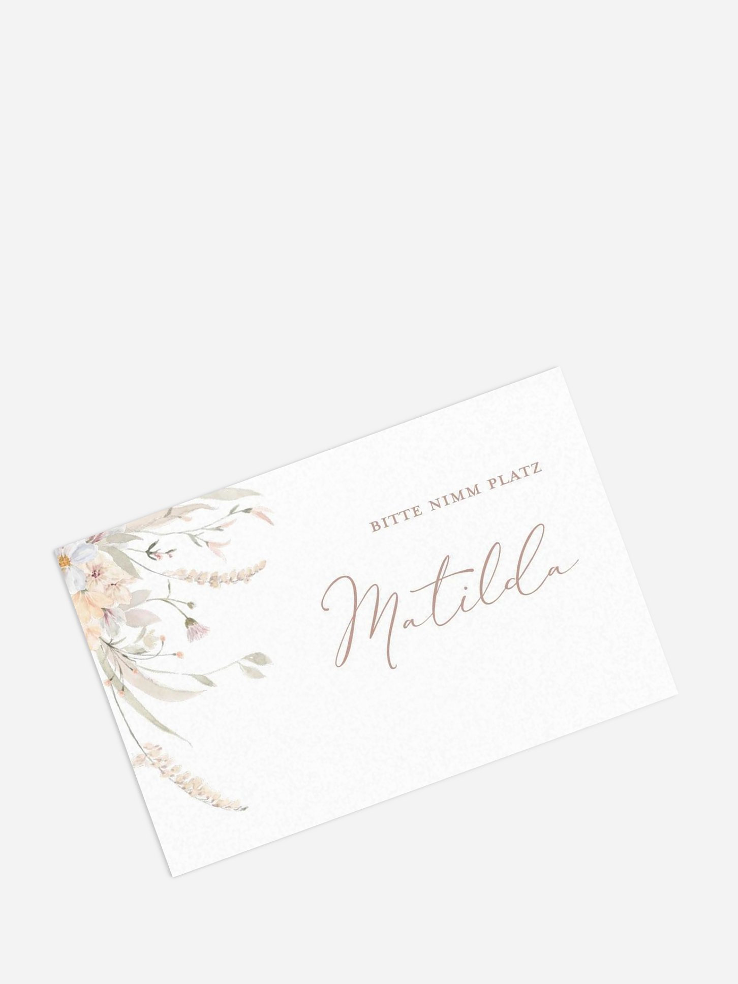 Tischkarte Hochzeit Evigt