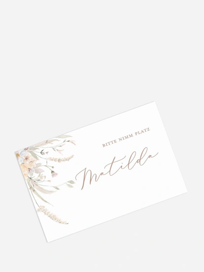 Tischkarte Hochzeit Evigt