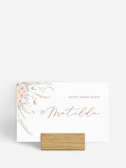 Tischkarte Hochzeit Evigt