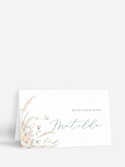 Tischkarte Hochzeit Evigt