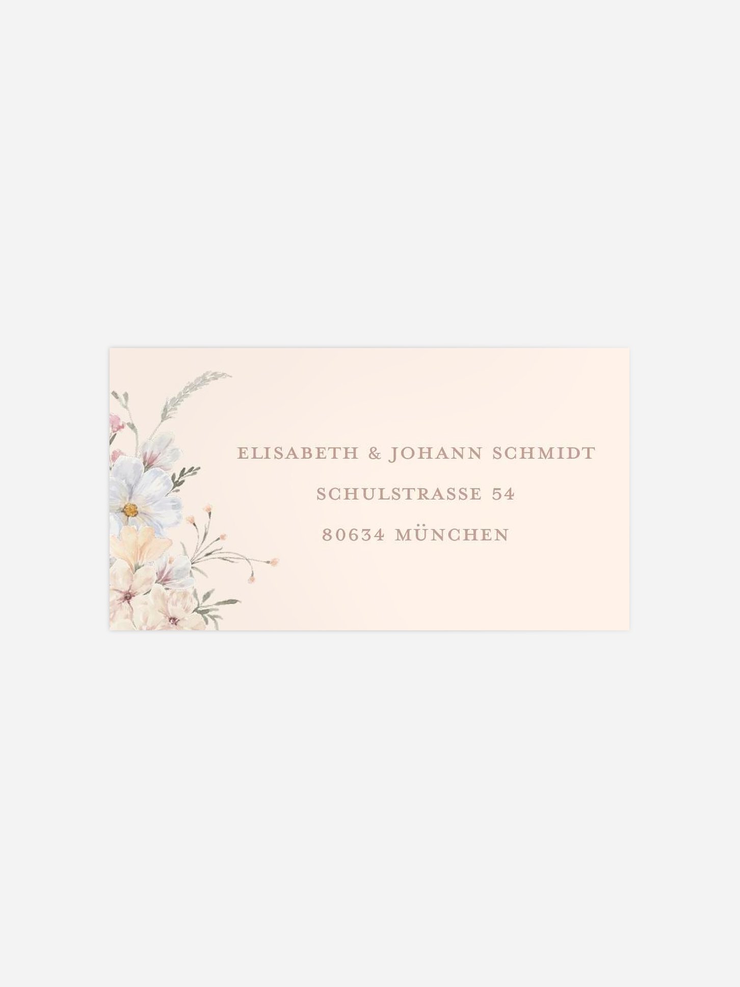 Empfängeraufkleber Hochzeit Evigt