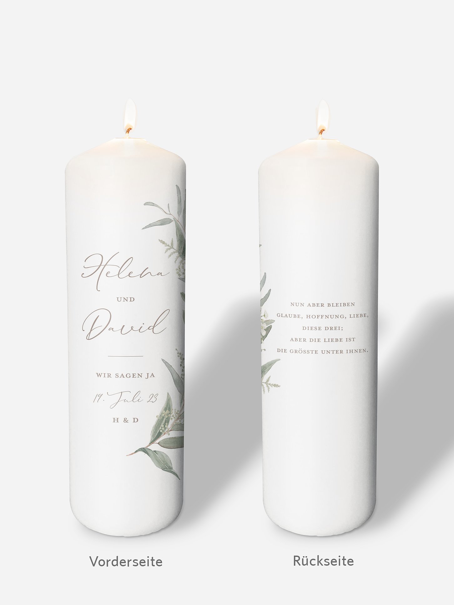 Hochzeitskerze Dear Greenery