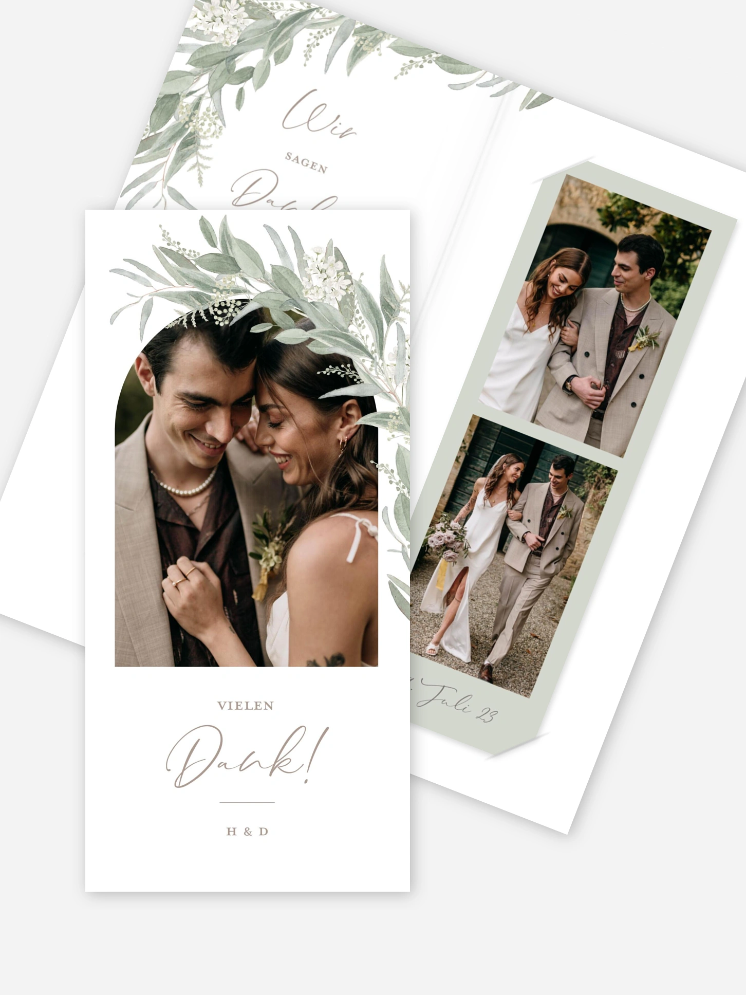 Dankeskarte Hochzeit Dear Greenery