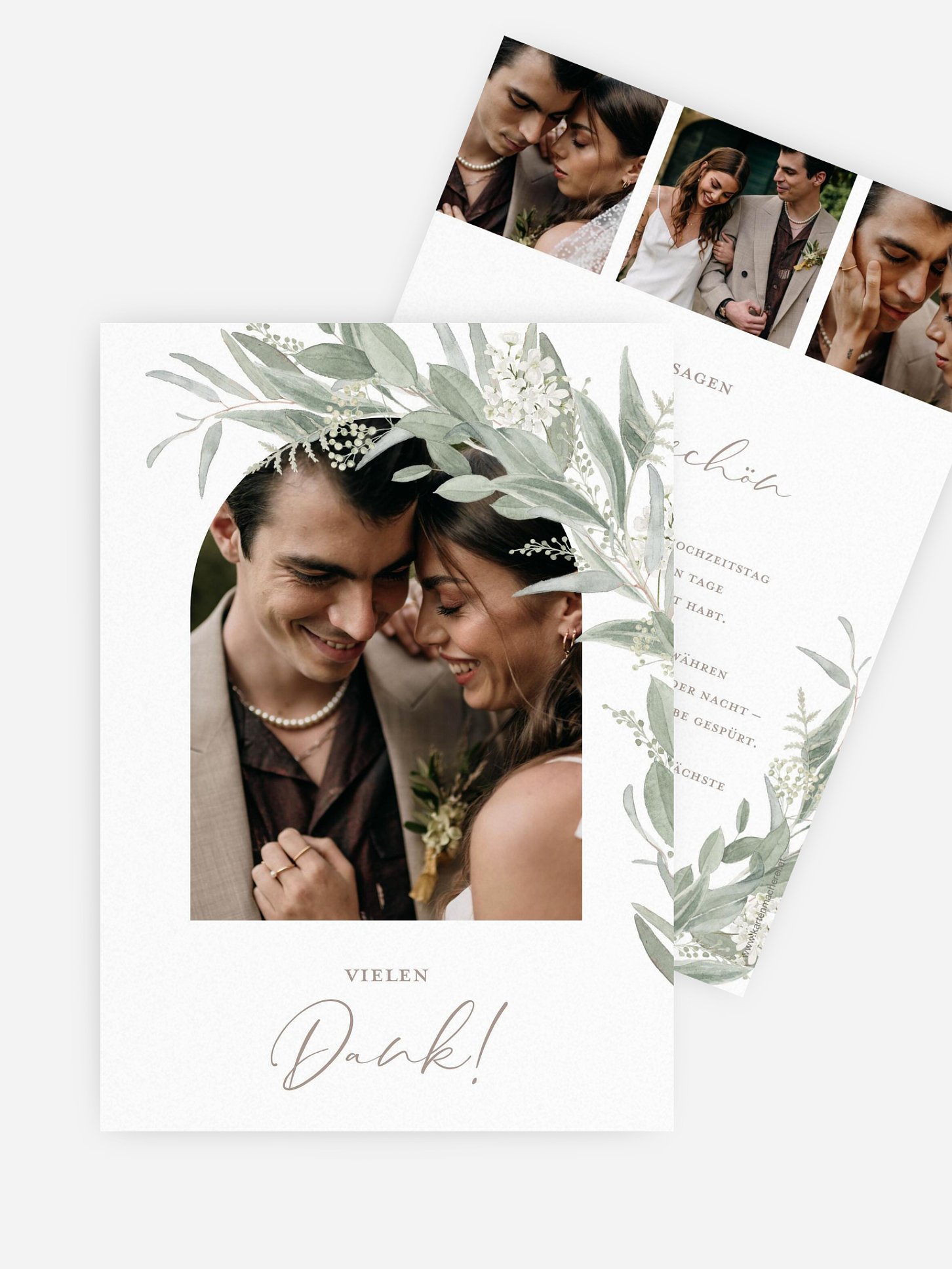 Dankeskarte Hochzeit Dear Greenery