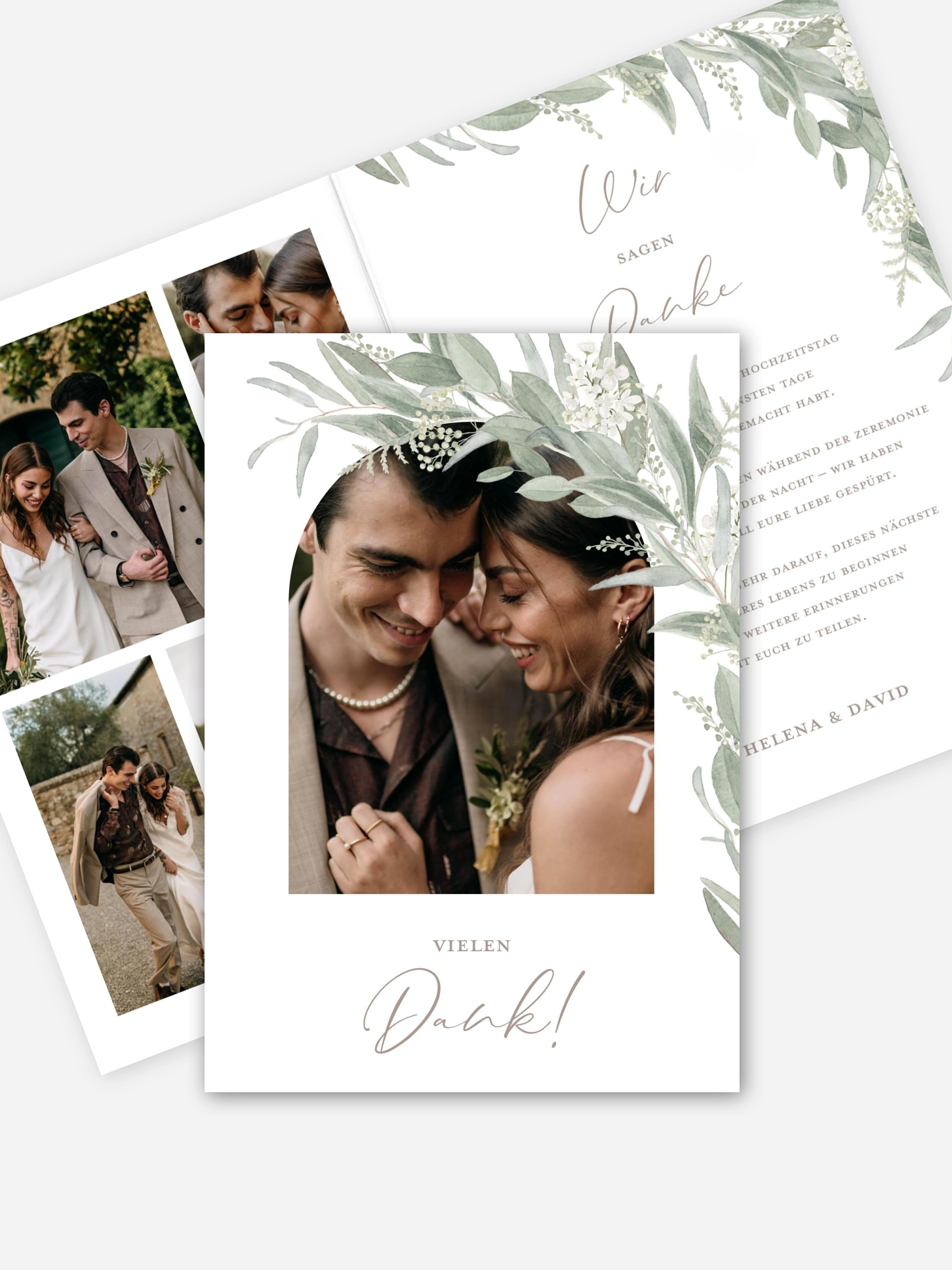 Dankeskarte Hochzeit Dear Greenery
