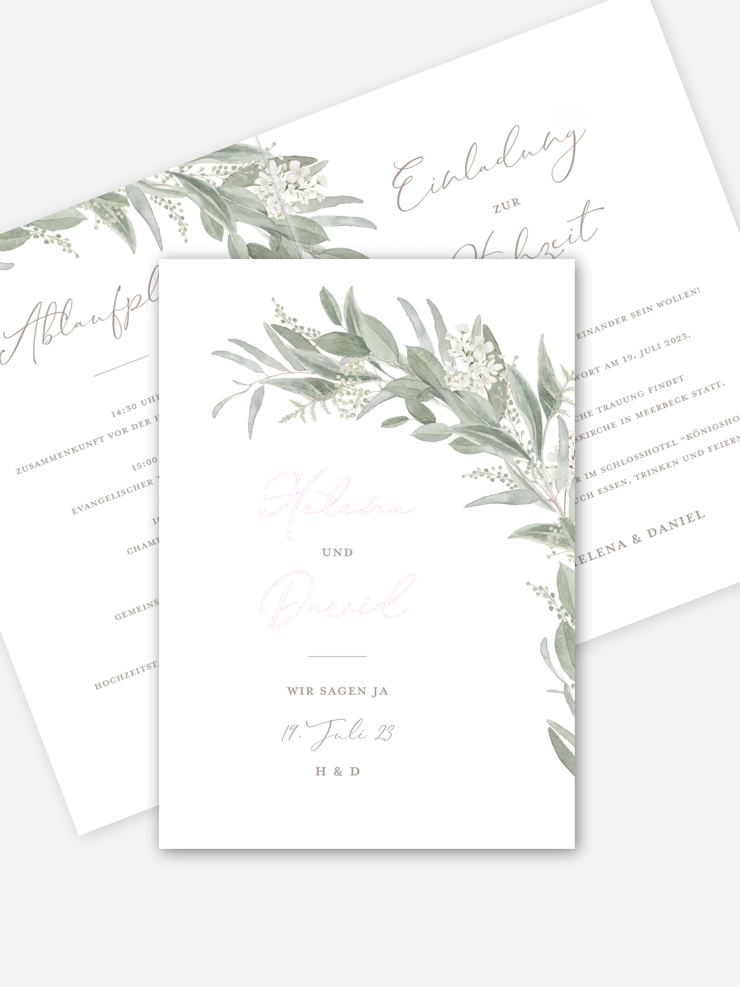 Hochzeitseinladung Dear Greenery