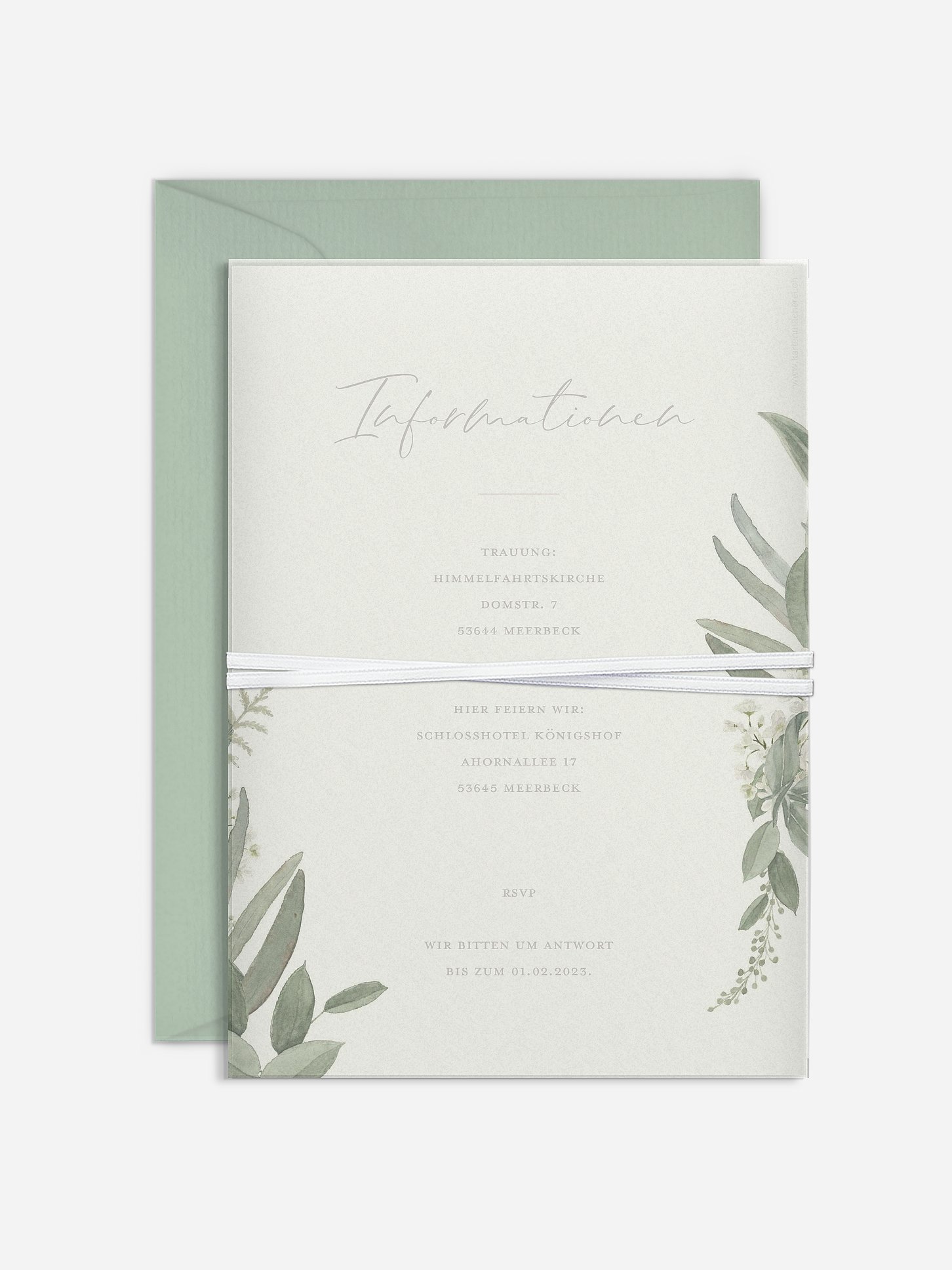 Hochzeitseinladung Dear Greenery