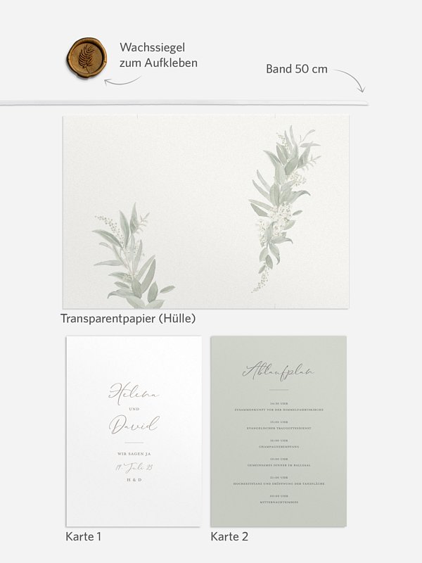 Hochzeitseinladung Dear Greenery