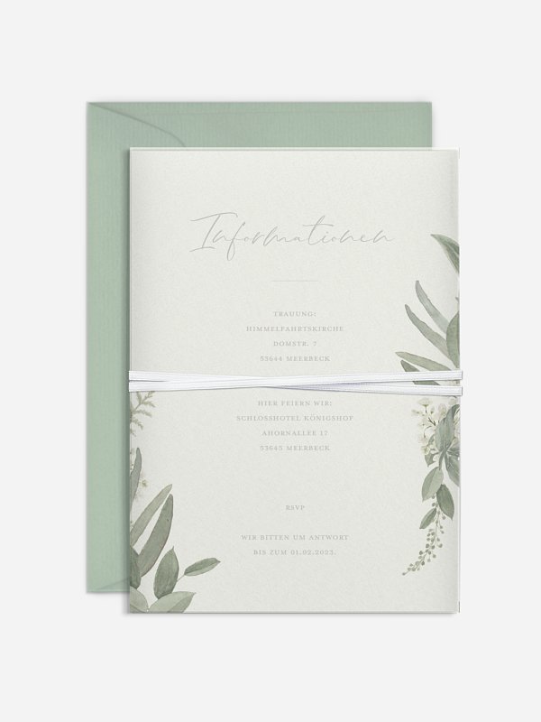 Hochzeitseinladung Dear Greenery