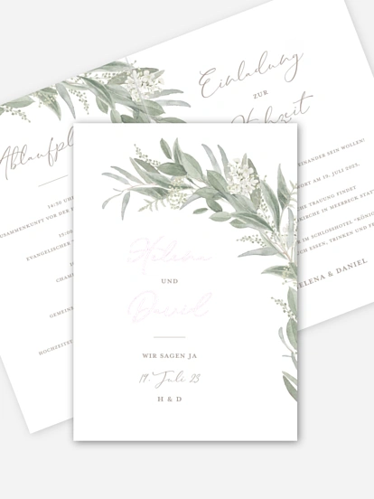Hochzeitseinladung Dear Greenery