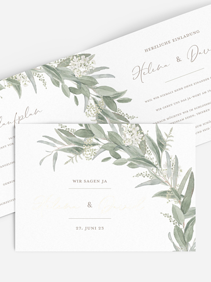 Hochzeitseinladung Dear Greenery