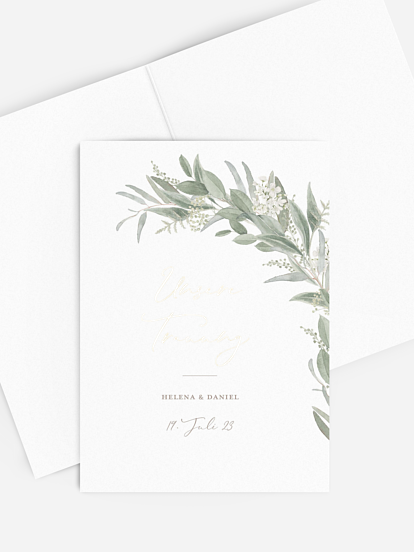 Kirchenheft Hochzeit Dear Greenery