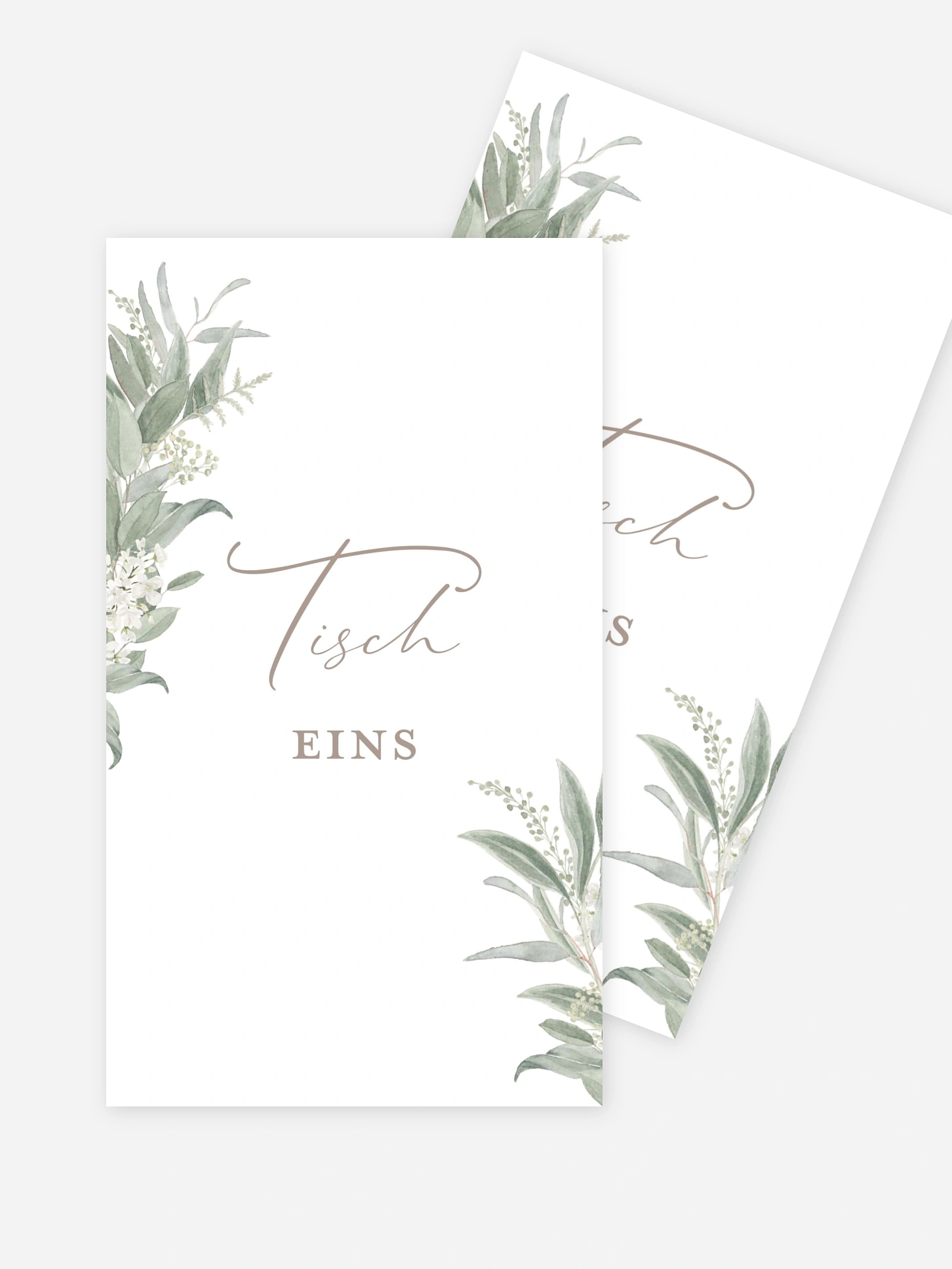 Tischnummer Dear Greenery