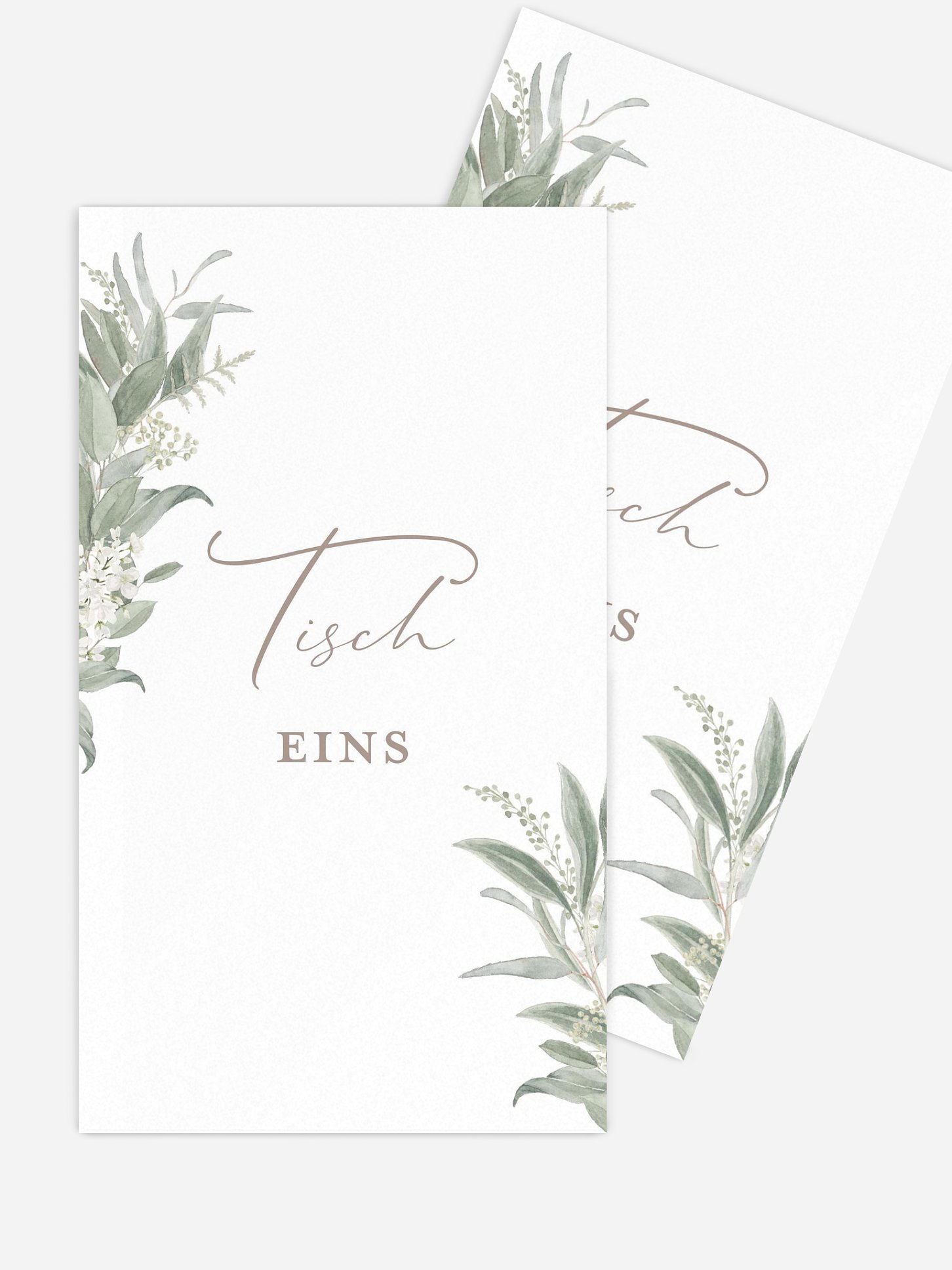 Tischnummer Dear Greenery