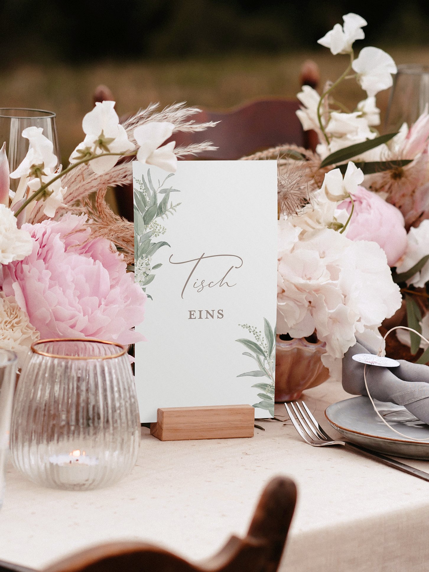 Tischnummer Dear Greenery