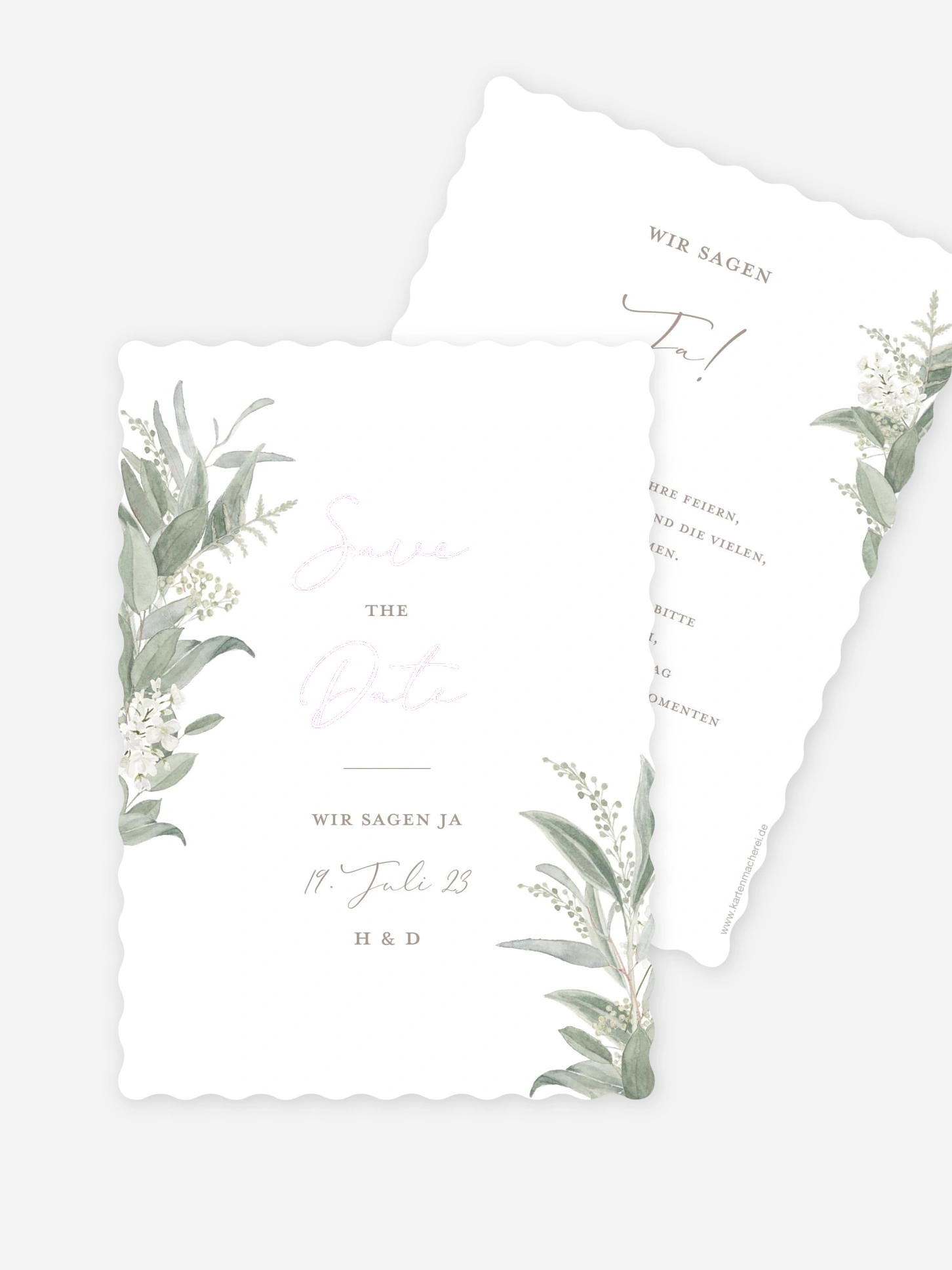 Save-the-Date Karte Dear Greenery