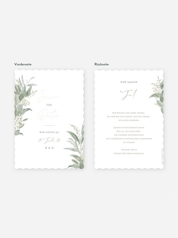 Save-the-Date Karte Dear Greenery