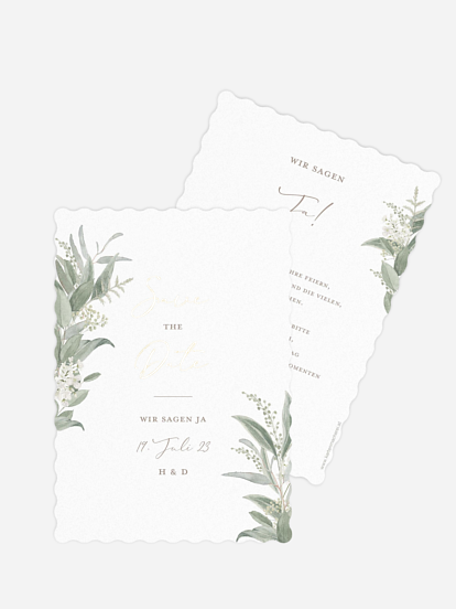 Save-the-Date Karte Dear Greenery