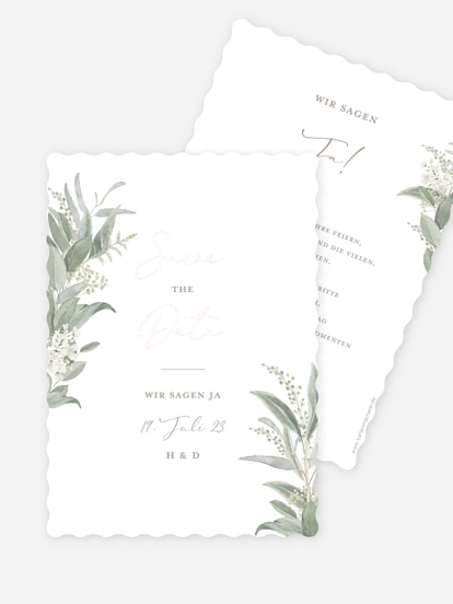 Save-the-Date Karte Dear Greenery